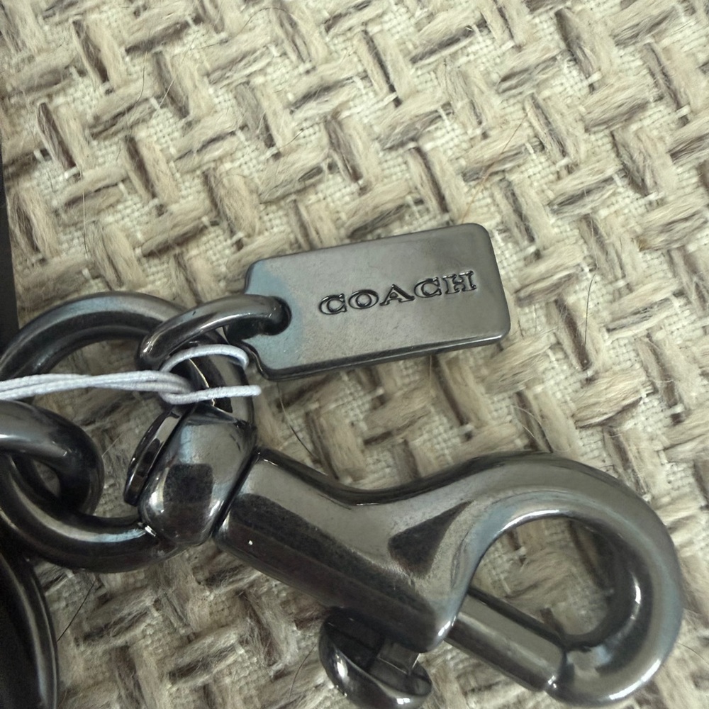 COACH BASEBALL BAG CHARM LEATHER NWT - Picture 3 of 4